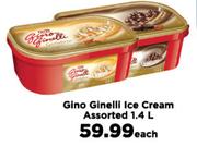 Gino Ginelli Ice Cream Assorted-1.4Ltr Each