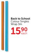 Back To School Colour Singles Wrap 3m-Each