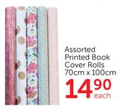 Assorted Printed Book Cover Rolls 70cm X 100cm-Each