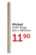 Wicked Kraft Wrap 6m X 480mm