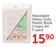 Adjustable Heavy Duty Plastic Book Covers A4-5's Per Pack