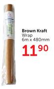 Brown Kraft Wrap 6m X 480mm