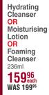Cera Ve Hydrating Cleanser Or Moisturising Lotion Or Foaming Cleanser-236ml Each