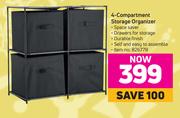 4 Compartment Storage Organizer