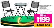 Parma 3 Piece Bistro Set