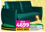 Zara 2 Seater Velvet Couch