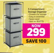 3 Compartment Storage Organizer