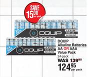 Dquip Alkaline Batteries AA Or AAA Value Pack 24 Pack-Per Pack
