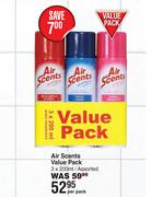 Air Scents Value Pack Assorted-3 x 200ml Per Pack