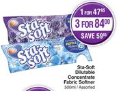 Sta Soft Dilutable Concentrate Fabric Sofner Assorted-500ml