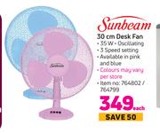 Sunbeam 30cm Desk Fan-Each