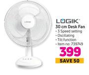 Logik 30cm Desk Fan