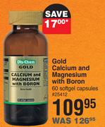 Dis-Chem Gold Calcium & Magnesium With Boron 60 Softgel Capsules