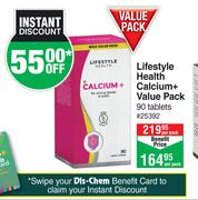 Lifestyle Health Calcium+ Value Pack 90 Tablets-Per Pack