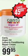 Cantu Argan Oil Leave In Conditioning Repair Cream Assorted-453g
