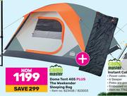 Campmaster Dome Tent 405 Plus The Weekender Sleeping Bag