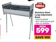 Expert Grill Stainless Steel Large Adjustable Braai
