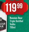 Russian Bear Triple Distilled Vodka-750ml