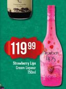 Strawberry Lips Cream Liqueur-750ml