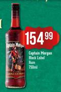 Captain Morgan Black Label Rum-750ml