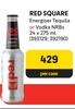 Red Square Energiser Tequila Or Vodka NRBs-24 x 275ml Per Case