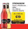 Strongbow Gold Or Red Berries NRBs-For 2 x 24 x 330ml