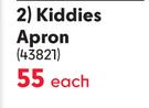 Butterfly Kiddies Apron 43821-Each