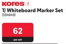 Kores Whiteboard Marker Set 334649-Per Set