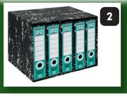 A4 Storage Box Value Pack With 5 Black Lever Arch Files 305166-Per Pack