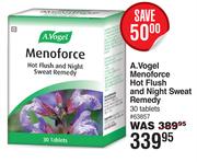 A. Vogel Menoforce Hot Flush And Night Sweat Remedy-30 Tablets.