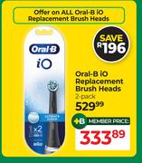 Oral-B iO Replacement Brush Heads 2 Pack
