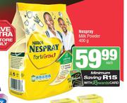 Nestle Nespray Milk Powder-400g Each
