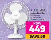 Logik 40cm Desk Fan