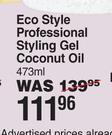 Eco Style Professional Styling Gel Coconut Oil-473ml