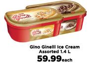 Gino Ginelli Ice Cream Assorted-1.4L Each