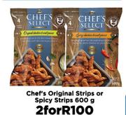 Chefs Original Strips Or Spicy Strips-600g