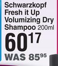 Schwarzkopf Got2b Fresh It Up Volumizing Dry Shampoo-200ml