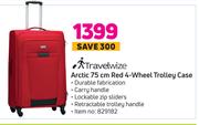 Travelwize Artic 75cm Red 4 Wheel Trolley Case
