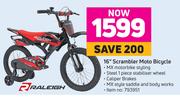 Raleigh 16" Scrambler Moto Bicycle