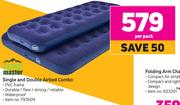 Campmaster Single & Double Airbed Combo