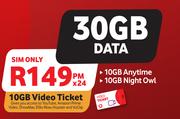Red Hot Dealz-On 30GB Data