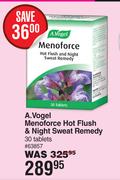 A.Vogel Menoforce Hot Flush & Night Sweat Remedy 30 Tablets