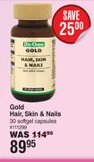 Dis-Chem Gold Hair, Skin & Nails 30 Softgel Capsules