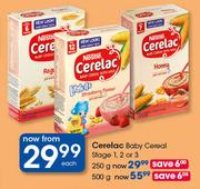 Cerelac Baby Cereal Stage 1, 2 Or 3-500g Each