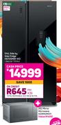 Hisense 514L Side By Side Fridge H670SMIB-WD