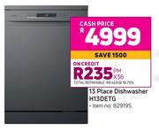 Hisense 13 Place Dishwasher H13DETG