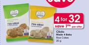 Clicks Made 4 Baby Rice Cakes-4 x 20g