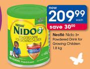Nestle Nido 3+ Powdered Drink For Growing Children-1.8Kg Each