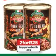 Campagna Four Bean Mix-For 2 x 400g