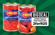 La Belinda Chopped Or Peeled Tomatoes-2 x 400g